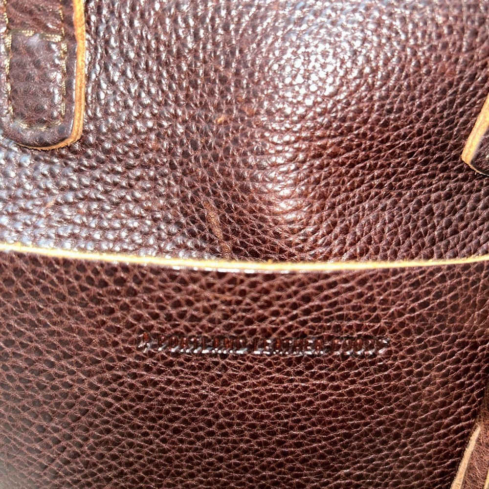 Portland Leather Mini Zipper Tote -Coldbrew - Picture 6 of 7